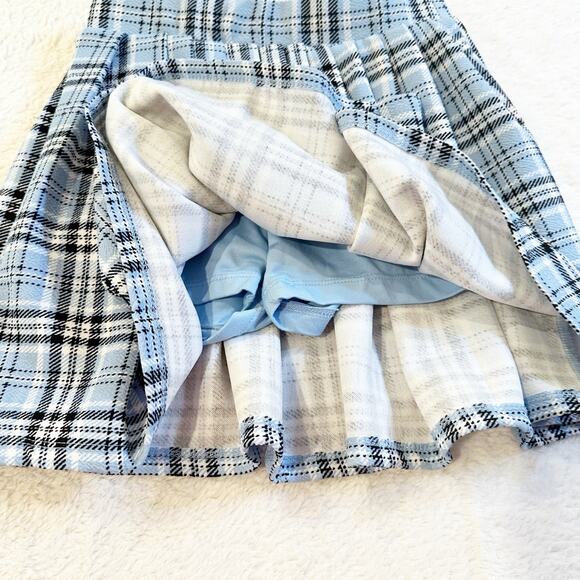 Olivia Kay Blue Plaid Skort sz L (10/12) - Picture 2 of 4